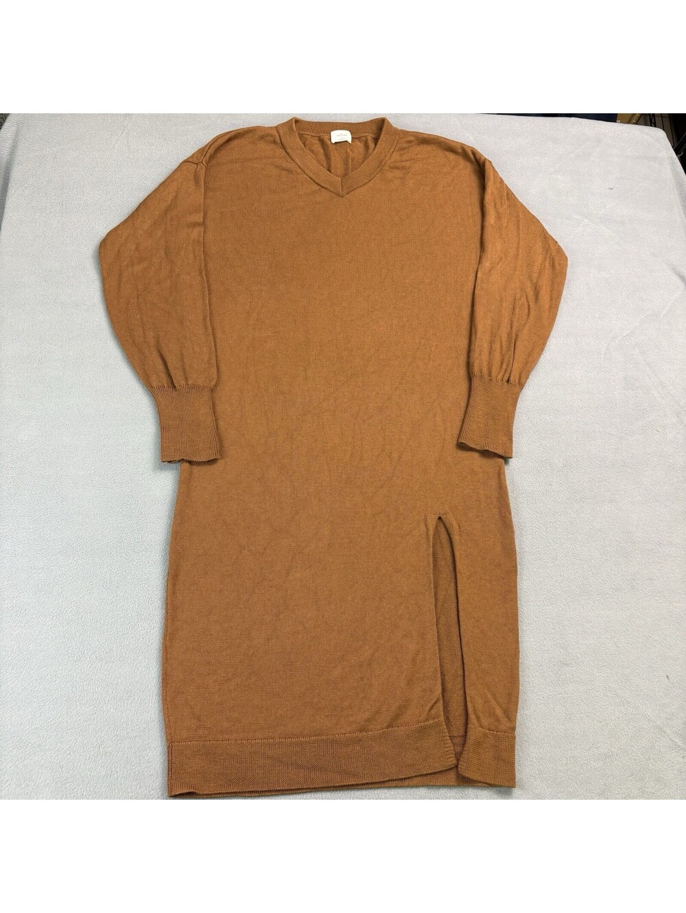Aritzia Wilfred Merino Wool Sweater Dress Women’s Size Medium Brown